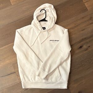 Hollister White mclaren Men's Hoodie with Logo